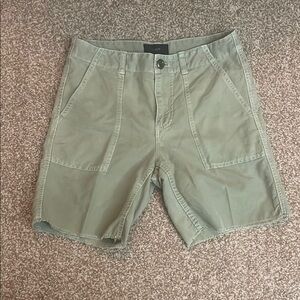 J. Crew Green Linen Blend Cargo Shorts